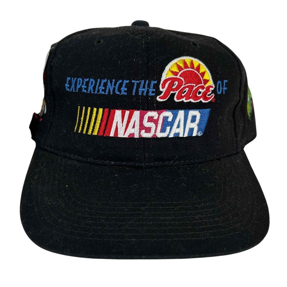 Vintage Kudzu NASCAR Experience the Pace Black Cotton Adjustable Strapback Hat